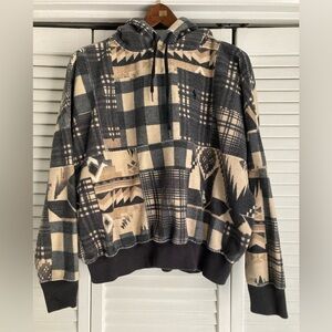 Polo Ralph Lauren Patchwork Fleece Sweatshirt Hoodie Size S